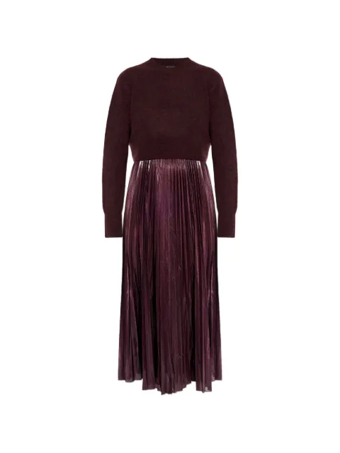 AllSaints Spark pleated dress Red W328DB