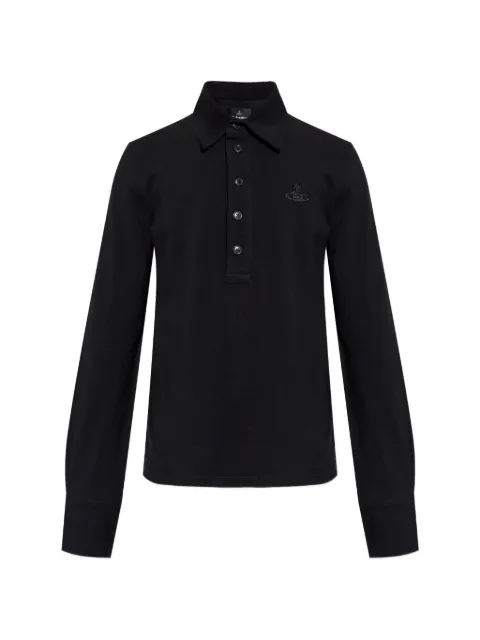 Vivienne Westwood buttoned polo shirt Black 2H01000WJ00AUN401