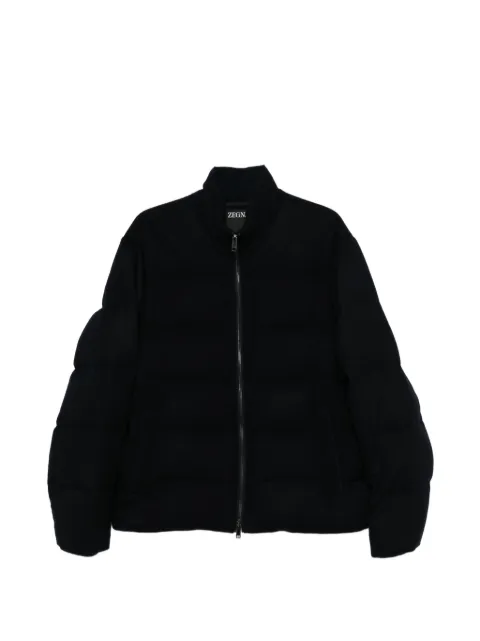Zegna zip-fastening long-sleeve jacket Blue UGT46A2G403W