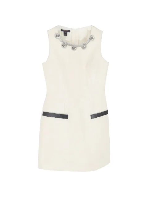 Louis Vuitton Pre-Owned chain-embellished dress White NAPPUGBCL637063W