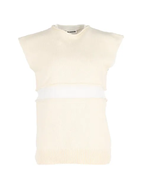 Jil Sander Pre-Owned layered knitted vest Yellow MRPPUGBCL424925M