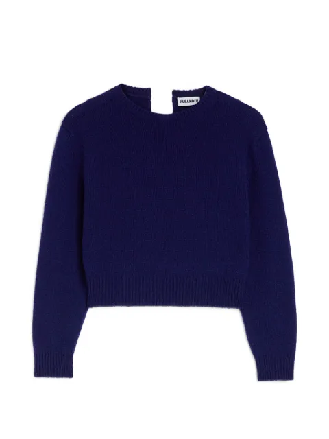 Jil Sander wool cropped sweater Blue J21GP0196J14837