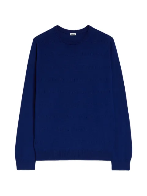 Jil Sander wool pointelle sweater Blue J21GP0207J14839