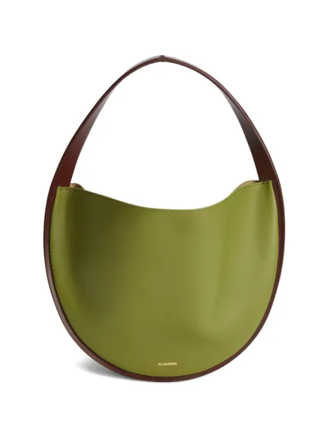 Jil Sander Pivot leather shoulder bag Green J08ZH0103P9166384