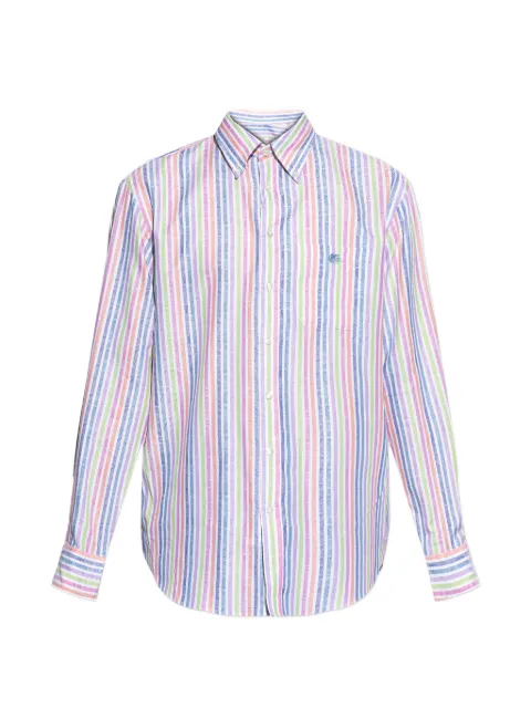 ETRO striped logo shirt White MRIB002999TJ5C9