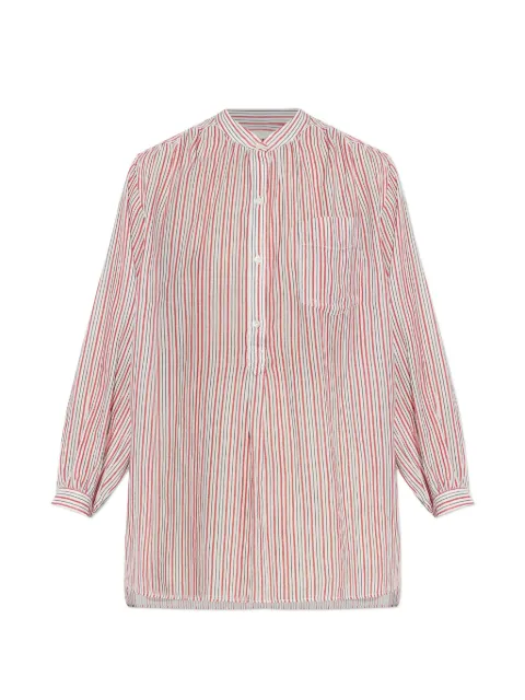 MARANT ÉTOILE Saocha striped button shirt Red HT0811FBD1I04E