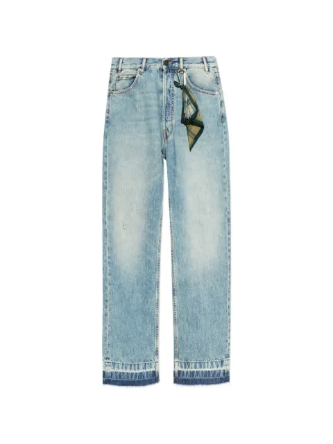 DARKPARK frayed button jeans Blue MTR37DBL20W054W054