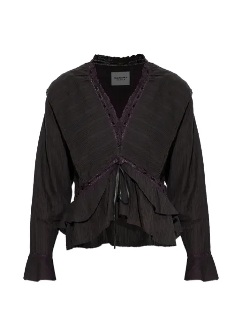 MARANT ÉTOILE Damienne blouse Black HT0783FAD1J11E
