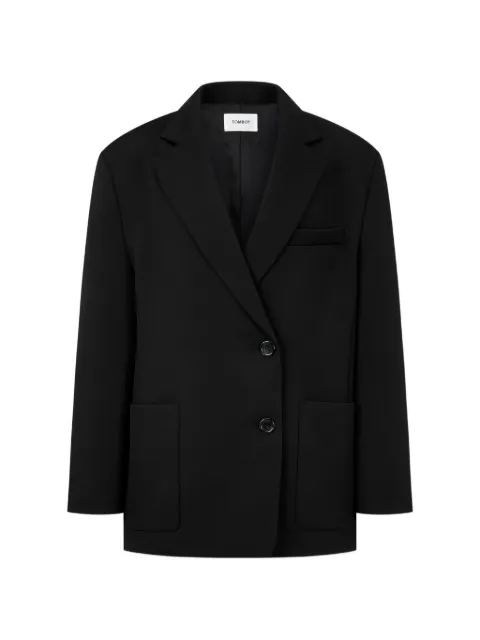 TOMBOY double-breasted button blazer Black 9106112501
