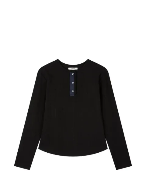 TOMBOY ribbed long-sleeve top Black 9106122103
