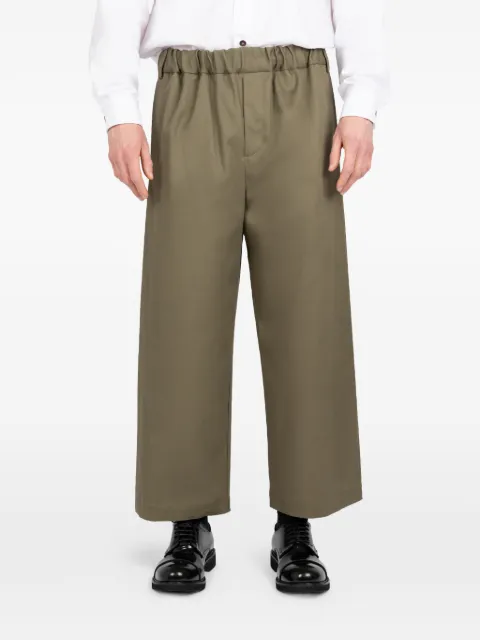 Société Anonyme elasticated-waistband trousers Green CHIBASA1U98SCN100