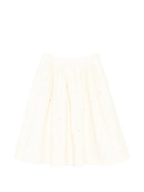 SAMUEL GUÌ YANG a-line denim skirt Neutrals SS26CSK0311PCL