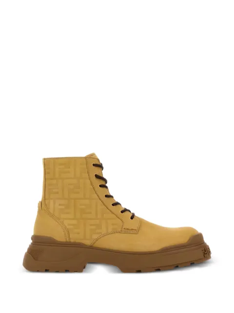 FENDI logo-embellishment boots Neutrals 7U1826AQZH