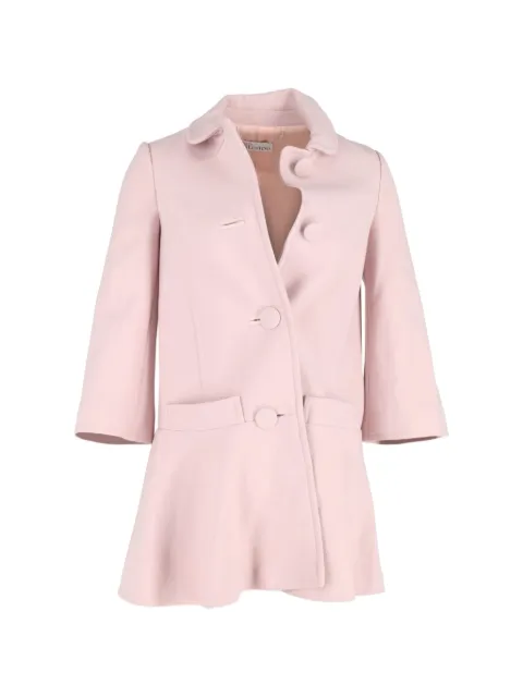 Red Valentino Vintage flared-hem coat Pink NAPPUGBCL449479W