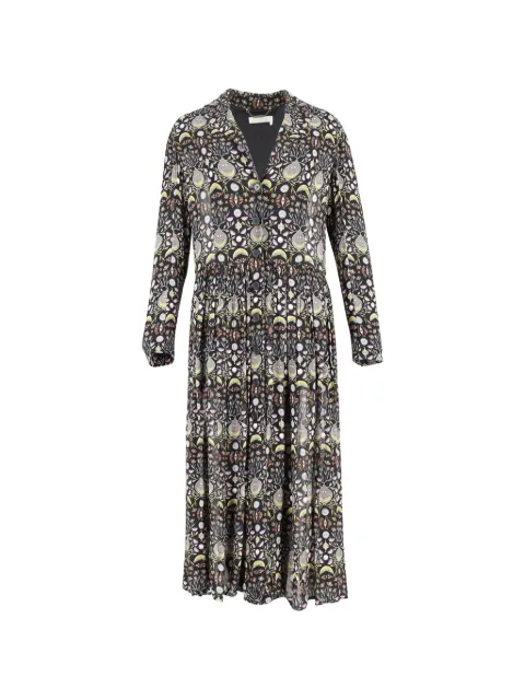 Chloé Vintage button-fastening printed dress Black NAPPUGBCL209694W