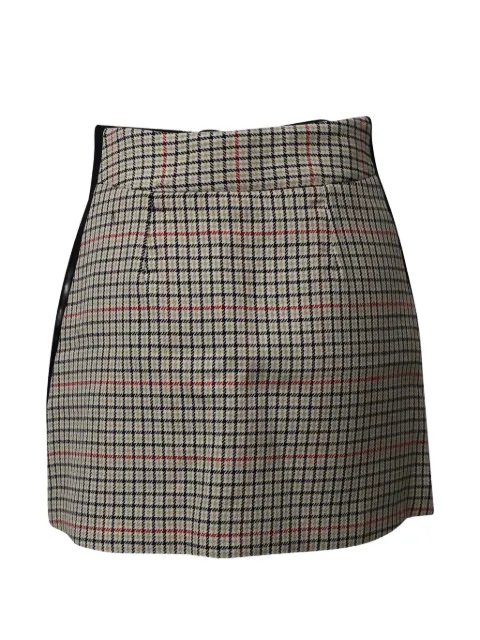 Maje check-panel mini skirt Neutrals NAPPUGBCL246203W