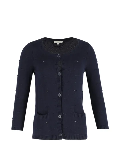 SANDRO studded button cardigan Blue NAPPUGBCL345562W