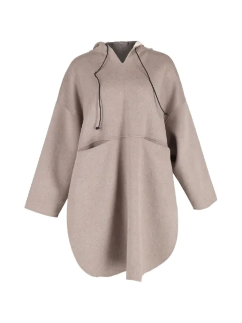 TOTEME hooded coat Neutrals NAPPUGBCL420569W