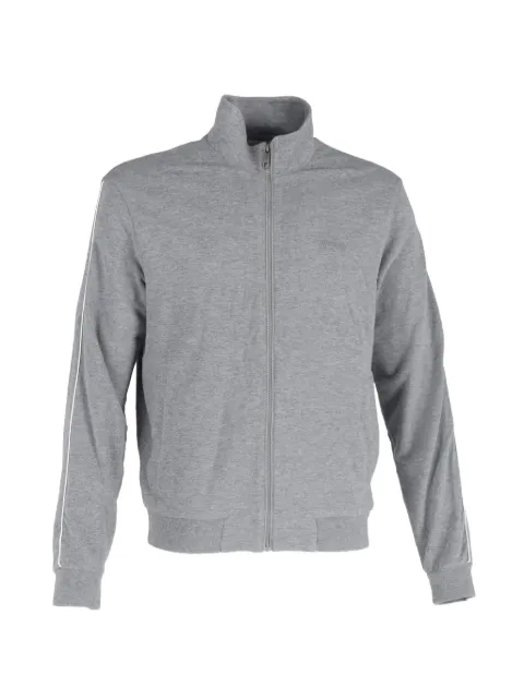 Ermenegildo Zegna Vintage zipped embroidered-logo sweatshirt Grey MRPPUGBCL446333M
