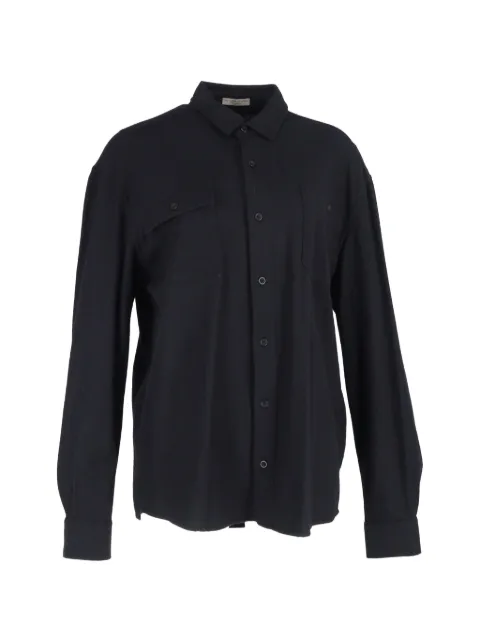 Bottega Veneta Pre-Owned button-down long-sleeve shirt Black MRPPUGBCL456857M