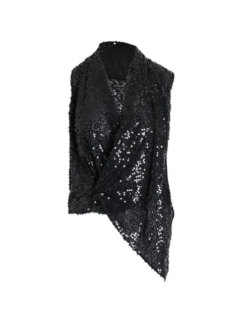 Victoria Beckham sequin-embellished blouse Black NAPPUGBCL301357W