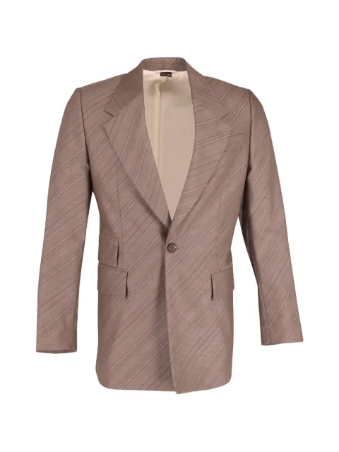 Vivienne Westwood Pre-Owned striped suit jacket Brown TONPUGBCL193431M