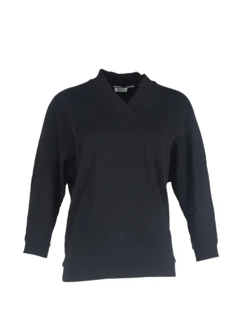 Kenzo Pre-Owned logo V-neck sweater Black NAPPUGBCL446769W
