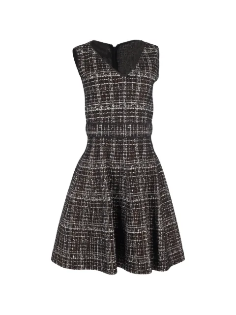 Prada Pre-Owned flared plaid dress Brown NAPPUGBCL453547W