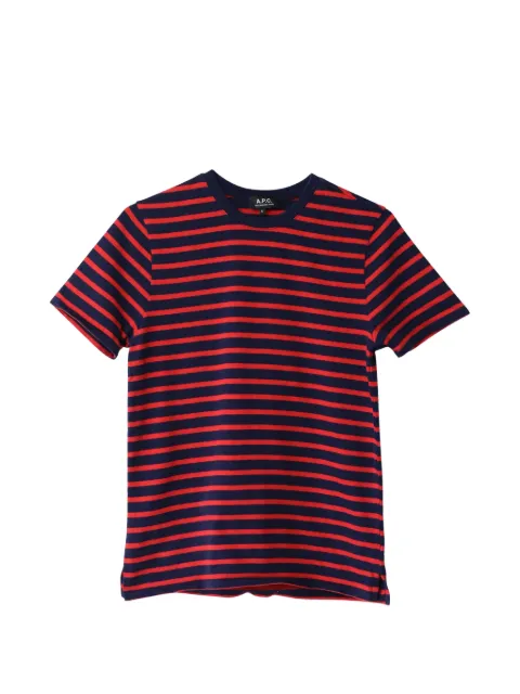 A.P.C. striped crew-neck T-shirt Blue MRPPUGBCL252630M
