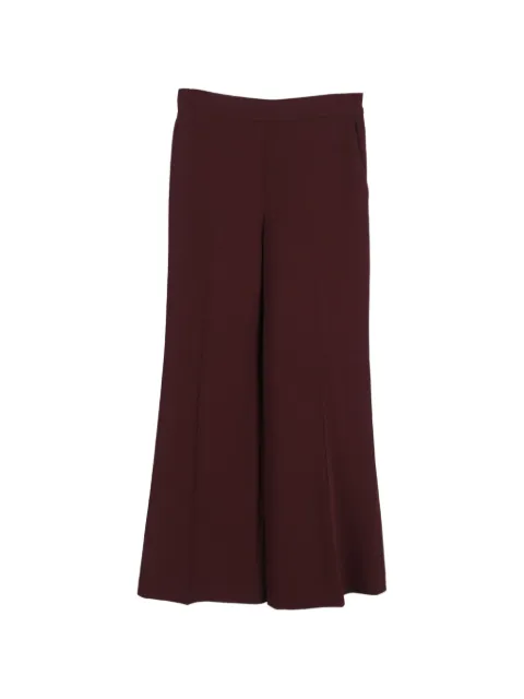 Fendi Pre-Owned wide-leg wool trousers Red NAPPUGBCL425263W