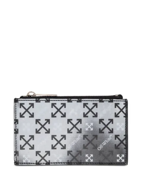 Off-White arrow-pattern wallet Grey OMND09SF25LEA0011080