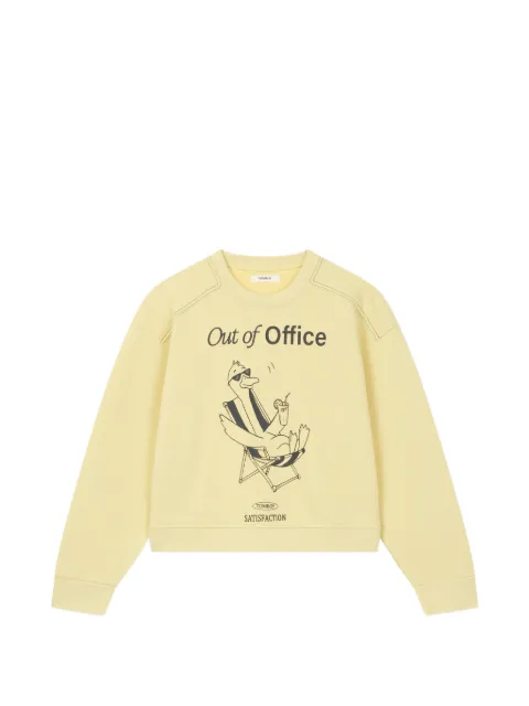 TOMBOY duck-print sweatshirt Yellow 9106122107