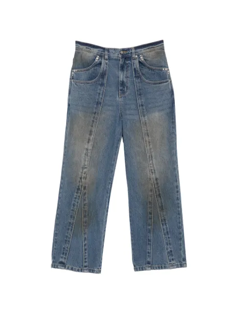 Andersson Bell layered wide-leg jeans Blue ADBJNPA865UMQBLX030