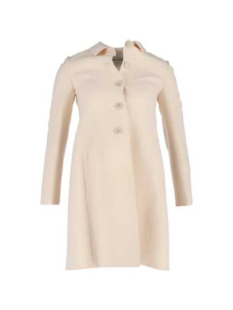 Valentino Garavani Pre-Owned wool coat Neutrals NAPPUGBCL462462W