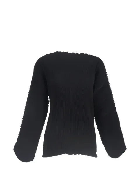TOTEME Azores pleated sweater Black TONPUGBCL444477W