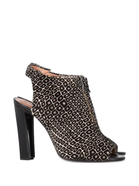 Roland Mouret printed zip-fastening pumps Black NAPPUGBSH462846W