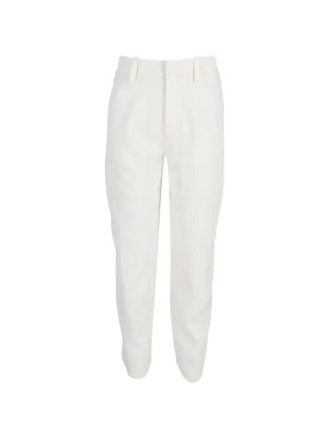 Chloé Vintage belt-loops straight-leg trousers White NAPPUGBCL370499W