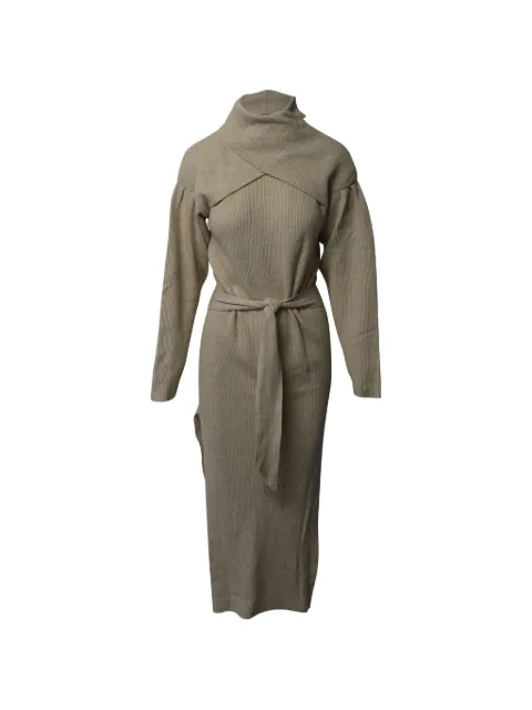 Nanushka belted turtleneck dress Neutrals NAPPUGBCL256314W