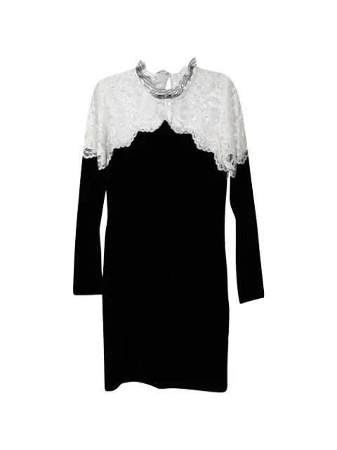 SANDRO lace-detail midi dress Black HNPUGBCL210985W