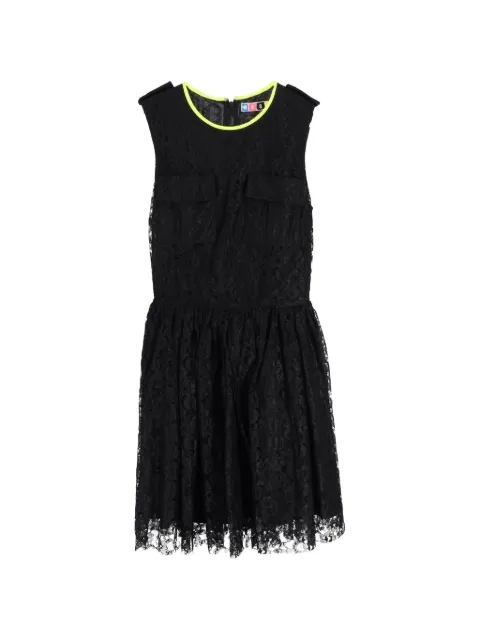 MSGM lace-detail skater mini dress Black NAPPUGBCL376895W