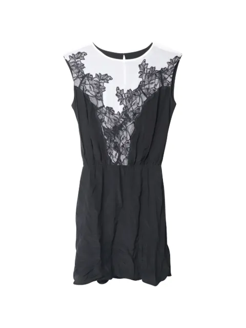 SANDRO lace-detail sleeveless dress Black TONPUGBCL189283W
