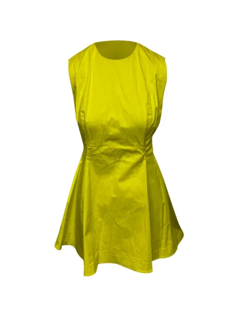 Christian Dior Pre-Owned pleated mini dress Green NAPPUGBCL094195W