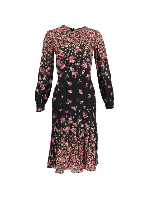 Michael Kors Vintage floral-print silk dress Black NAPPUGBCL303561W