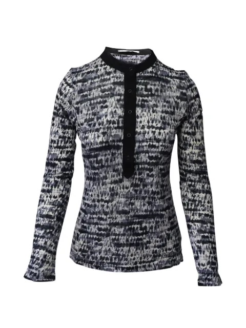 Proenza Schouler White Label Cotton print blouse Blue NAPPUGBCL159920W