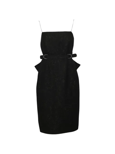 Bottega Veneta Pre-Owned Belted shift dress Black TONPUGBCL126362W