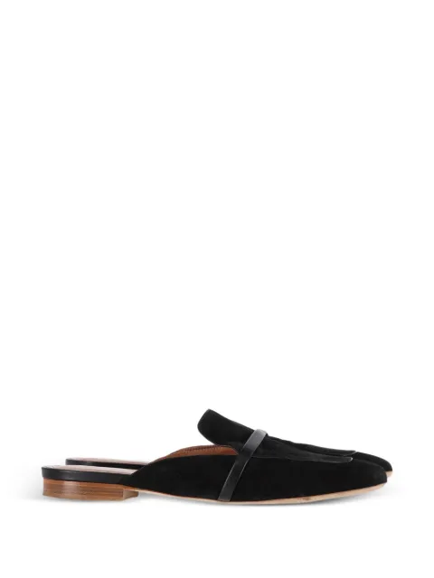 Malone Souliers suede flat mules Black TONPUGBSH463234W
