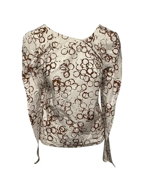Marni Pre-Owned graphic-pattern blouse Neutrals NAPPUGBCL095682W