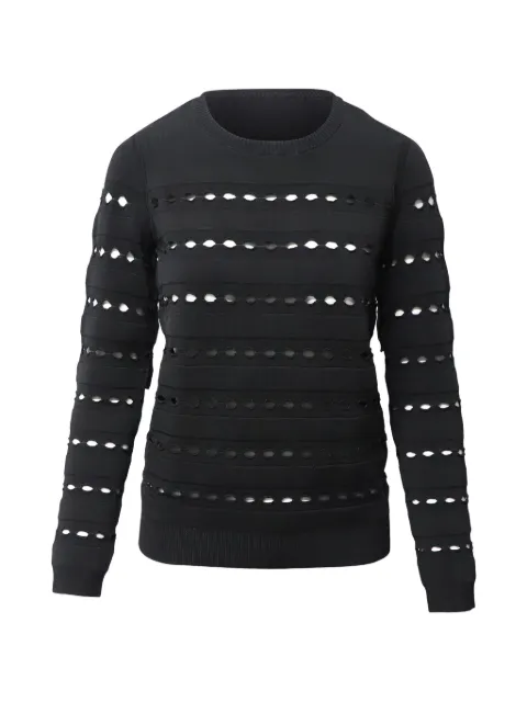 Herve Leger cutout-details sweater Black TONPUGBCL130550W