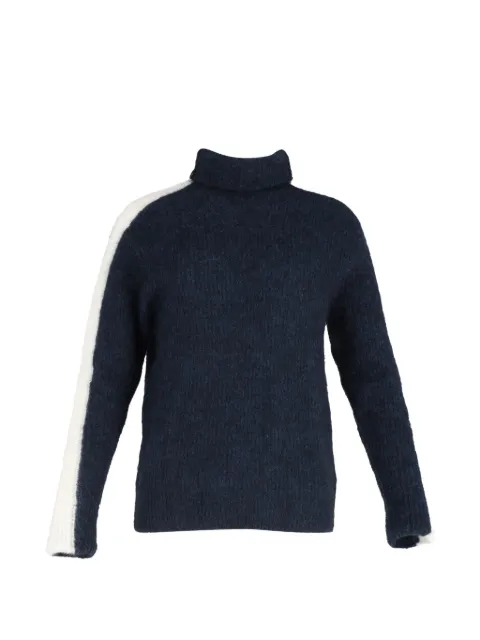 GANNI knitted turtleneck sweater Blue NAPPUGBCL446376W