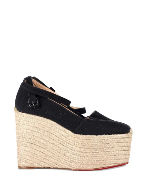 Christian Louboutin Pre-Owned Dehia platform wedge Black NAPPUGBSH361791W